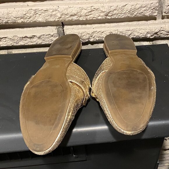 G By Guess gold flat mules - Picture 9 of 12